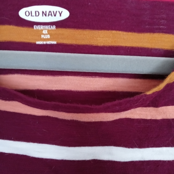 Old Navy Striped 3/4 sleeve Tunic - Picture 2 of 2